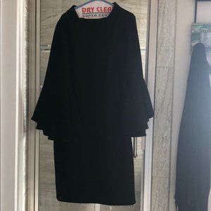 Badgley Mischka Cocktail Dress with Ruffle Sleeves